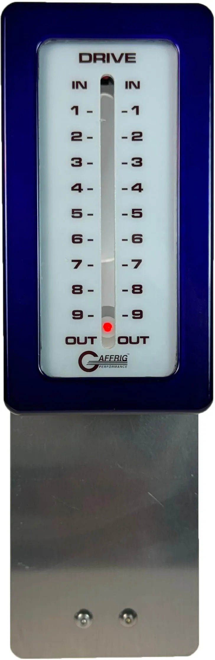 GAFFRIG PART #200 MECHANICAL INDICATOR, 1 DRIVE, MERCURY-CARD - WHITE DIAL