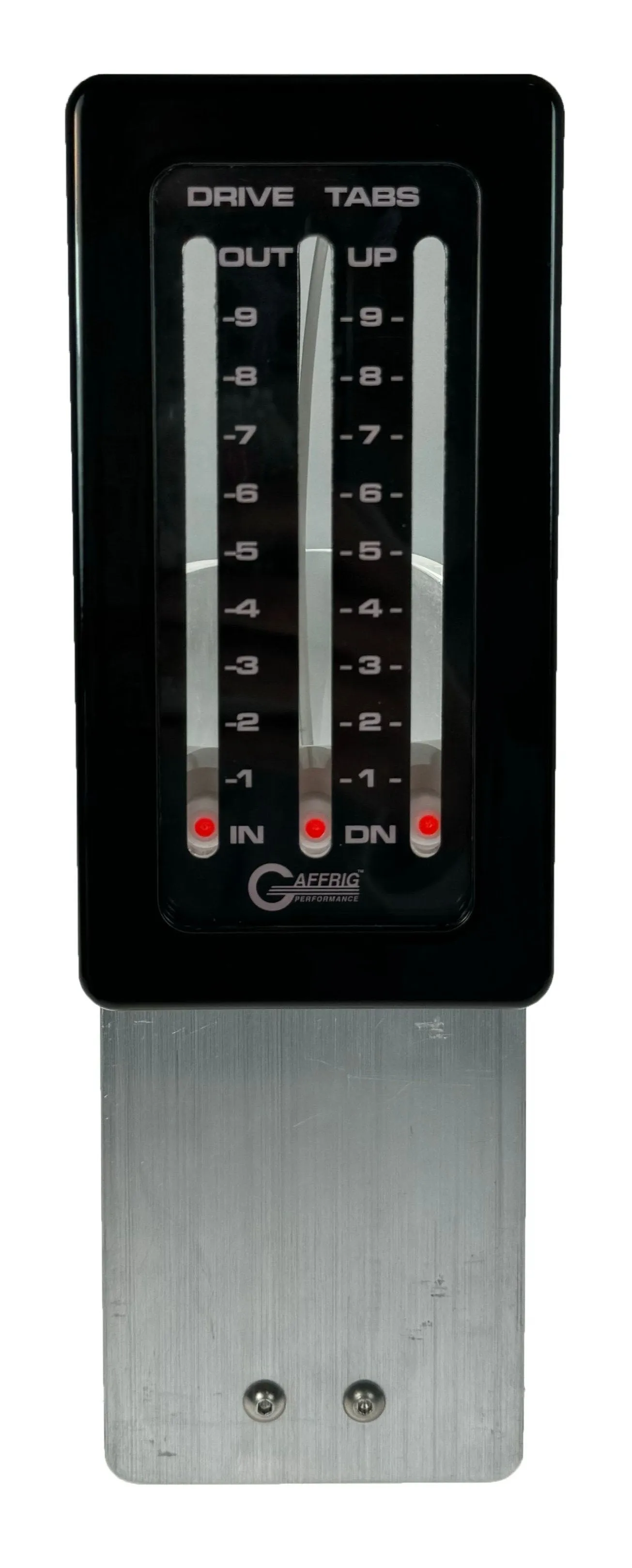 GAFFRIG PART #214 MECHANICAL INDICATOR, 1 DRIVE/2 TABS, MERCURY-CARD - BLACK CARD