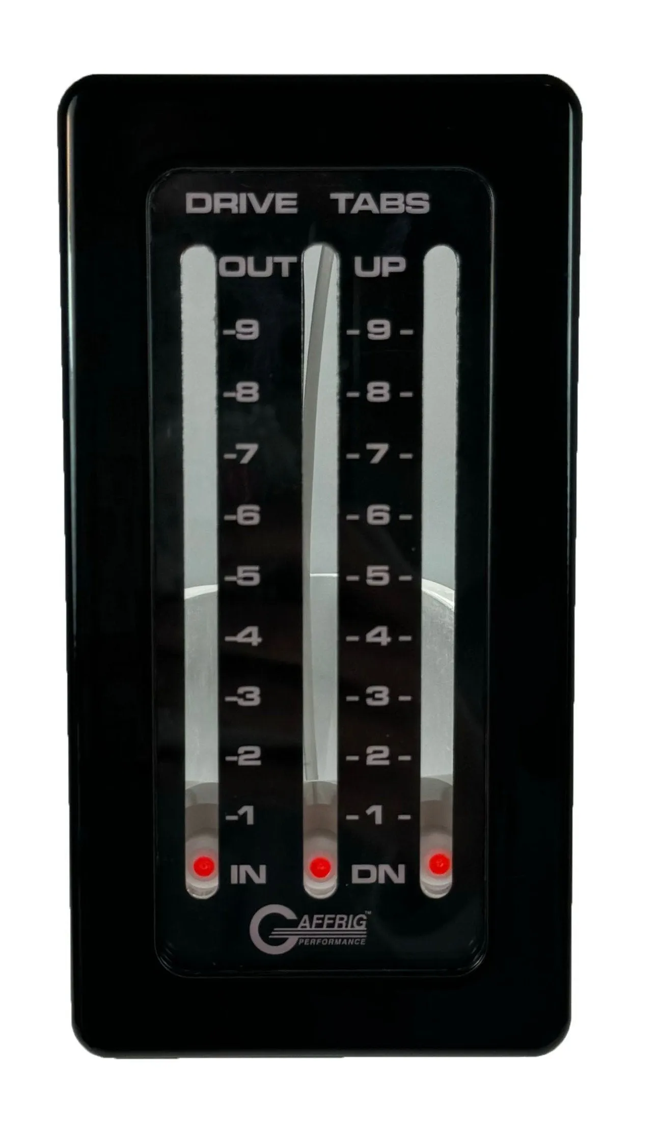GAFFRIG PART #214 MECHANICAL INDICATOR, 1 DRIVE/2 TABS, MERCURY-CARD - BLACK CARD