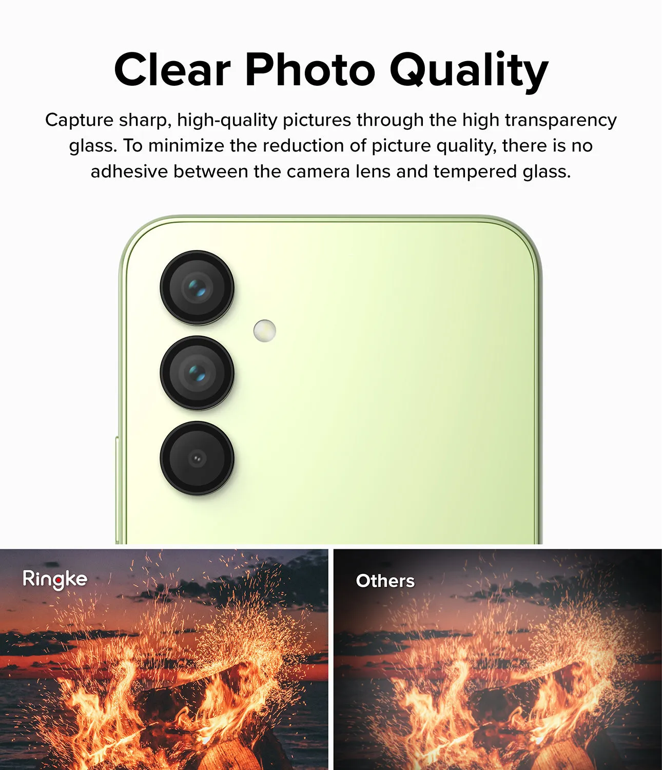 Galaxy A54 5G Camera Lens Protector | Camera Lens Frame Glass