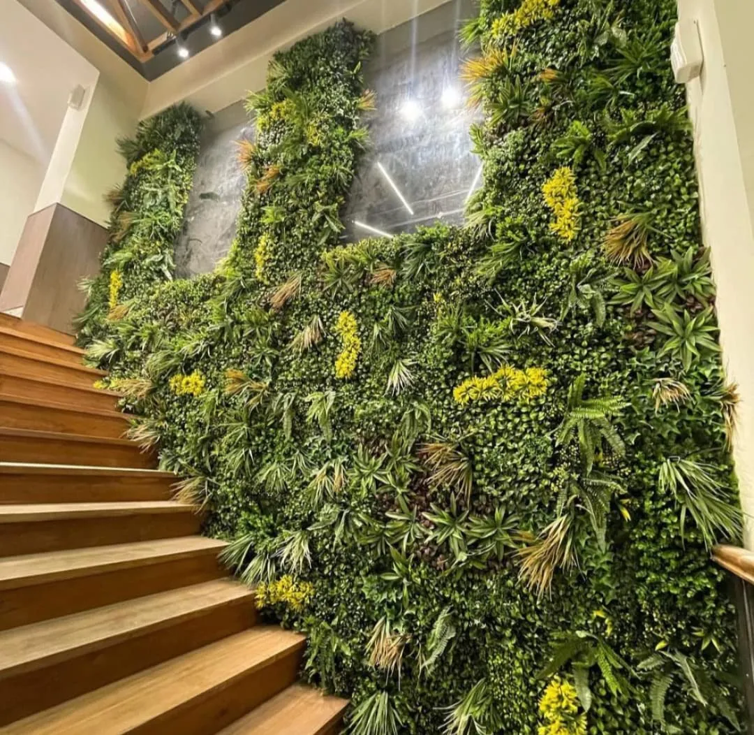 Garden Hub Artificial UV Vertical Garden Wall Matt/Panels/Grass for Home Decoration (1mtr X 1mtr, 10.76sqft)