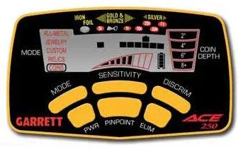 Garrett ACE 250 with Water-Proof Searchcoil and Headphones