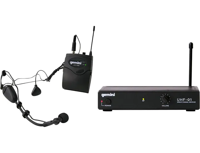 Gemini UHF-01HL Wireless Headset/Lavalier Combo System F4