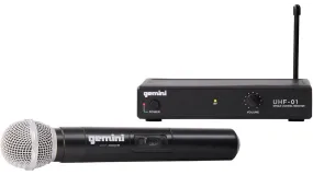 Gemini UHF-01M Wireless Handheld Microphone System F3