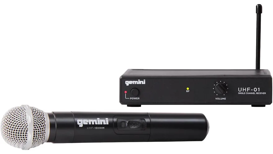 Gemini UHF-01M Wireless Handheld Microphone System F4
