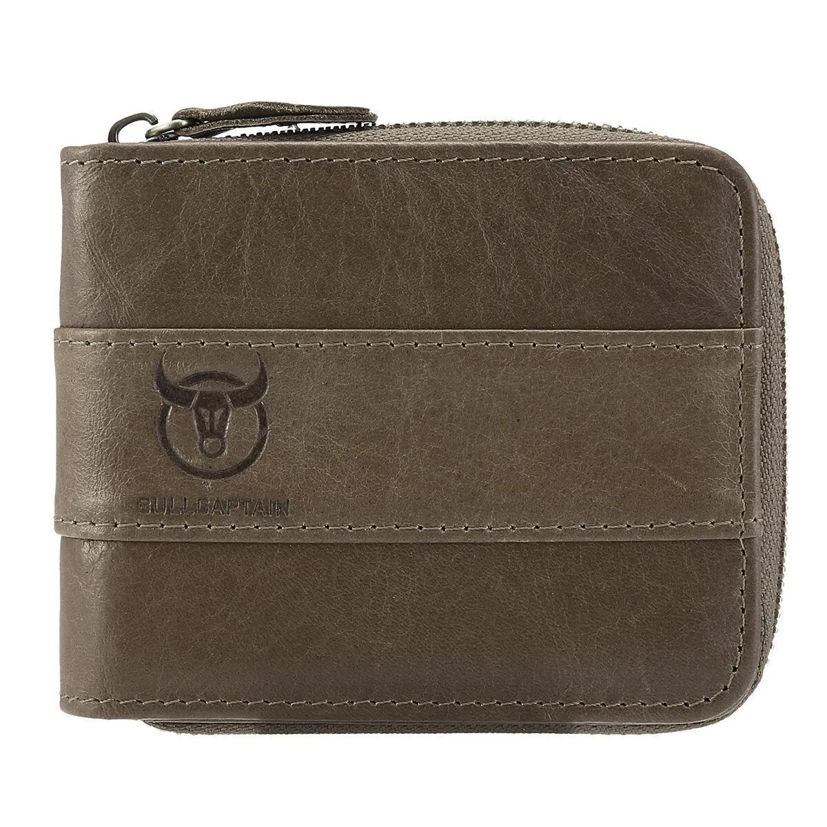 Genuine Leather Trifold Wallet RFID Antimagnetic Vintage Coin Bag Wallet