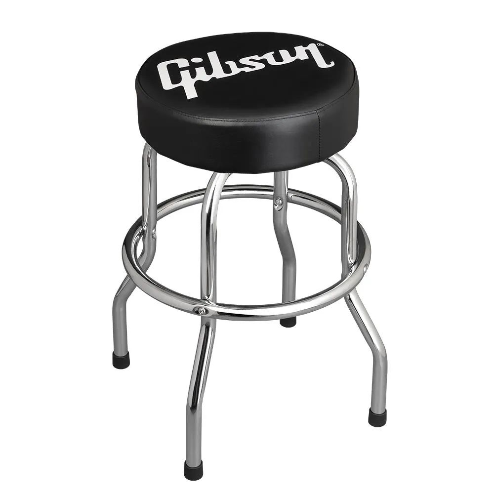 Gibson Premium Playing Stool Standard Logo, Short, Chrome