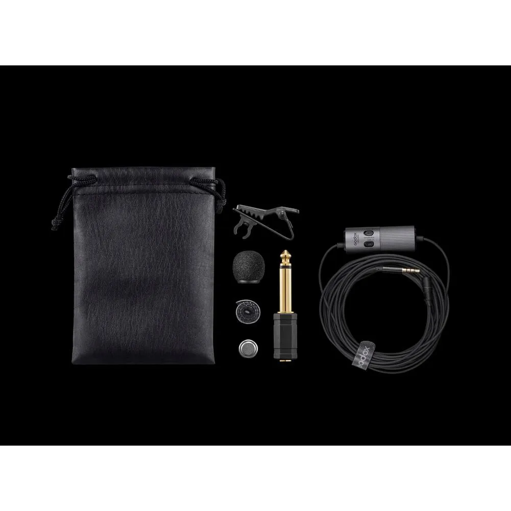 Godox LMS-60G Omnidirectional Lavalier Microphone with Adjustable Gain