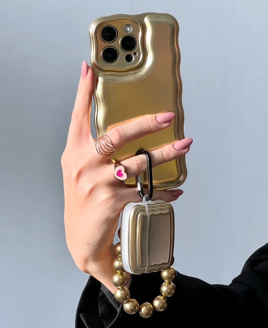 Gold Wavy Luxe Phone Case