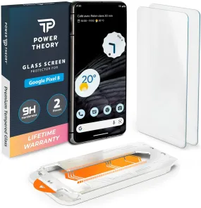 Google Pixel 8 Tempered Glass Screen Protector [2-Pack]