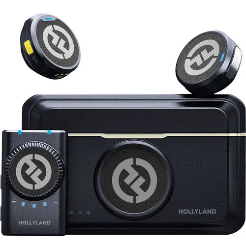 Hollyland LARK M2 DUO 2-Person Wireless Combo Microphone System (2.4 GHz, Shine Charcoal)