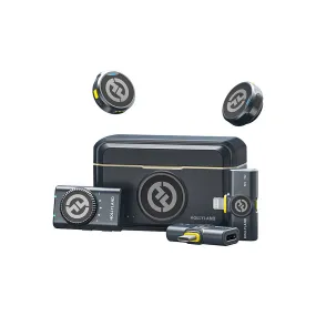 Hollyland LARK M2 DUO 2-Person Wireless Microphone System with USB-C Connector (2.4 GHz, Shine Charcoal)