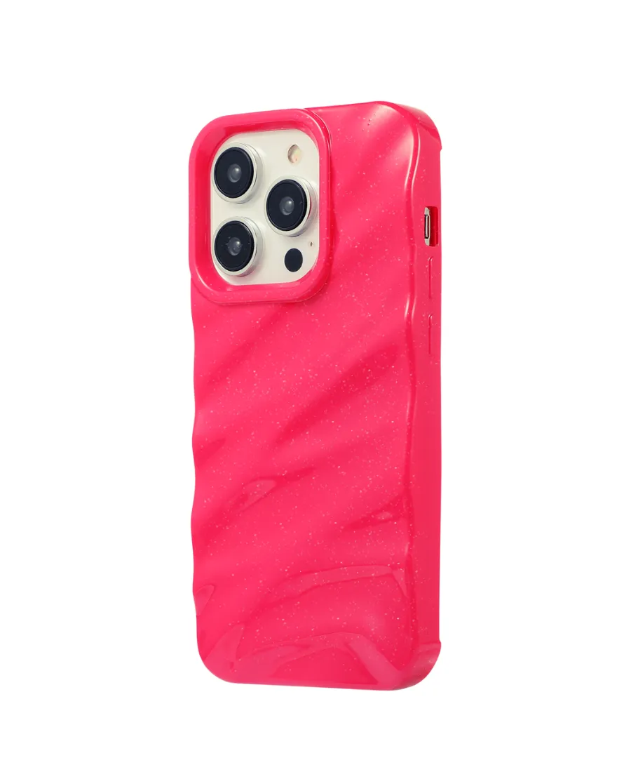 Hot Pink Ripple Phone Case