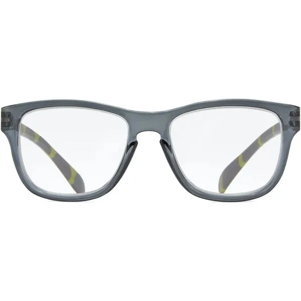 ICU READING GLASSES GRAY/GREEN DOTS