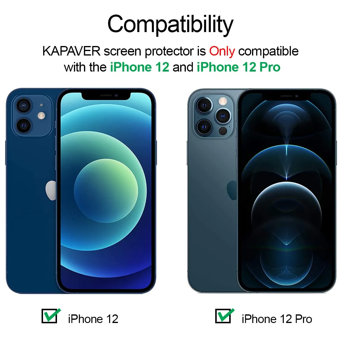 iPhone 12/12 Pro Tempered Glass Screen Protector Guard | Easy FIT - 1 Pack