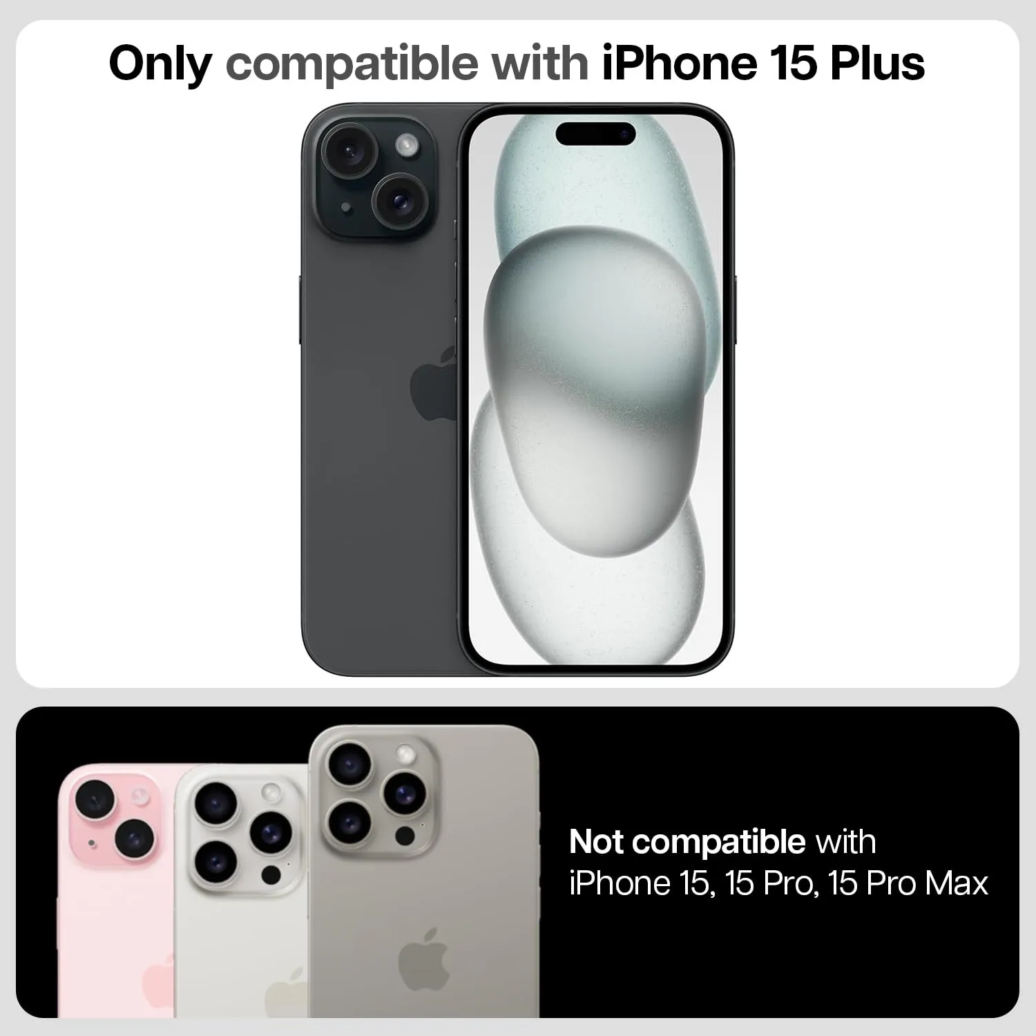 iPhone 15 Plus Easy DO Tempered Glass Screen Protector Guard | GT Series (Privacy) - 1 Pack