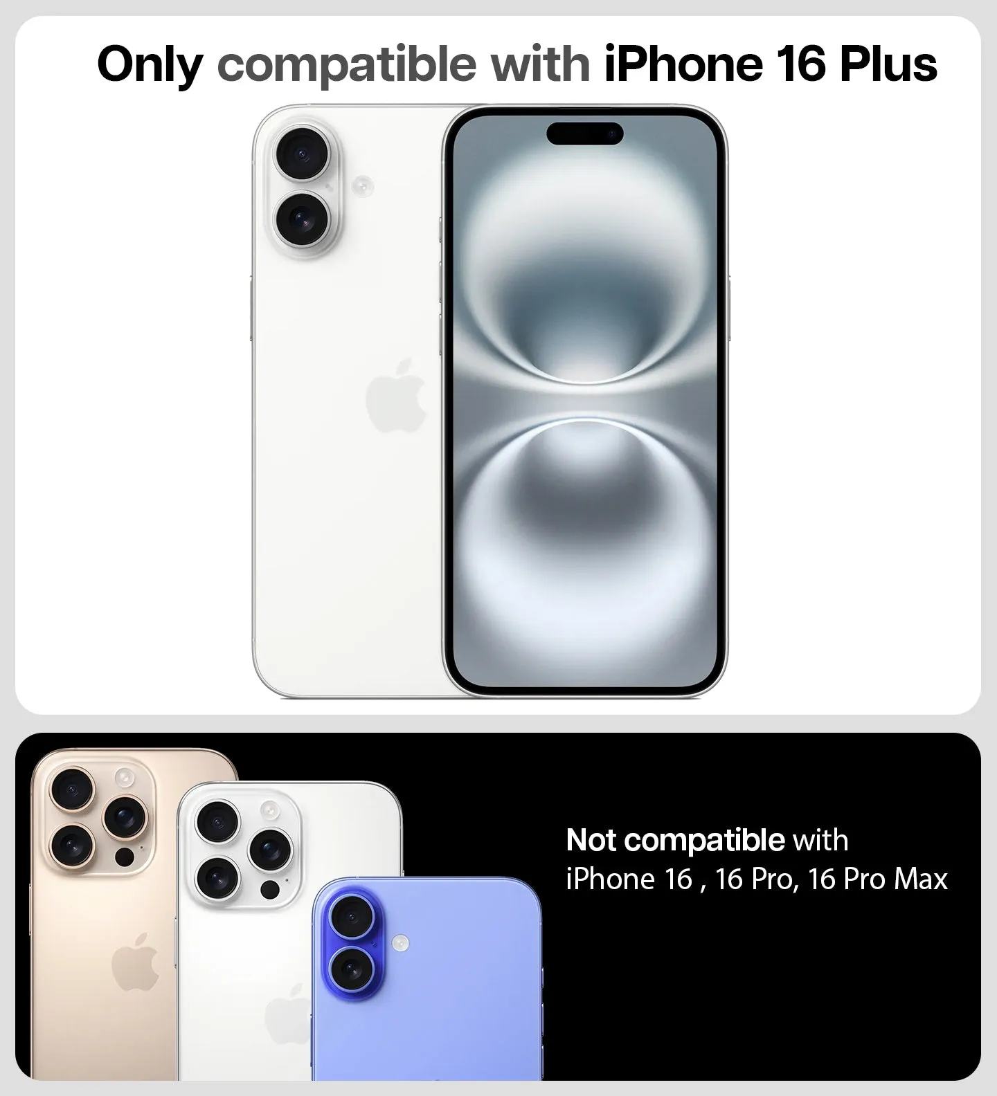 iPhone 16 Plus Easy DO Tempered Glass Screen Protector Guard | GT Series (Privacy) - 1 Pack
