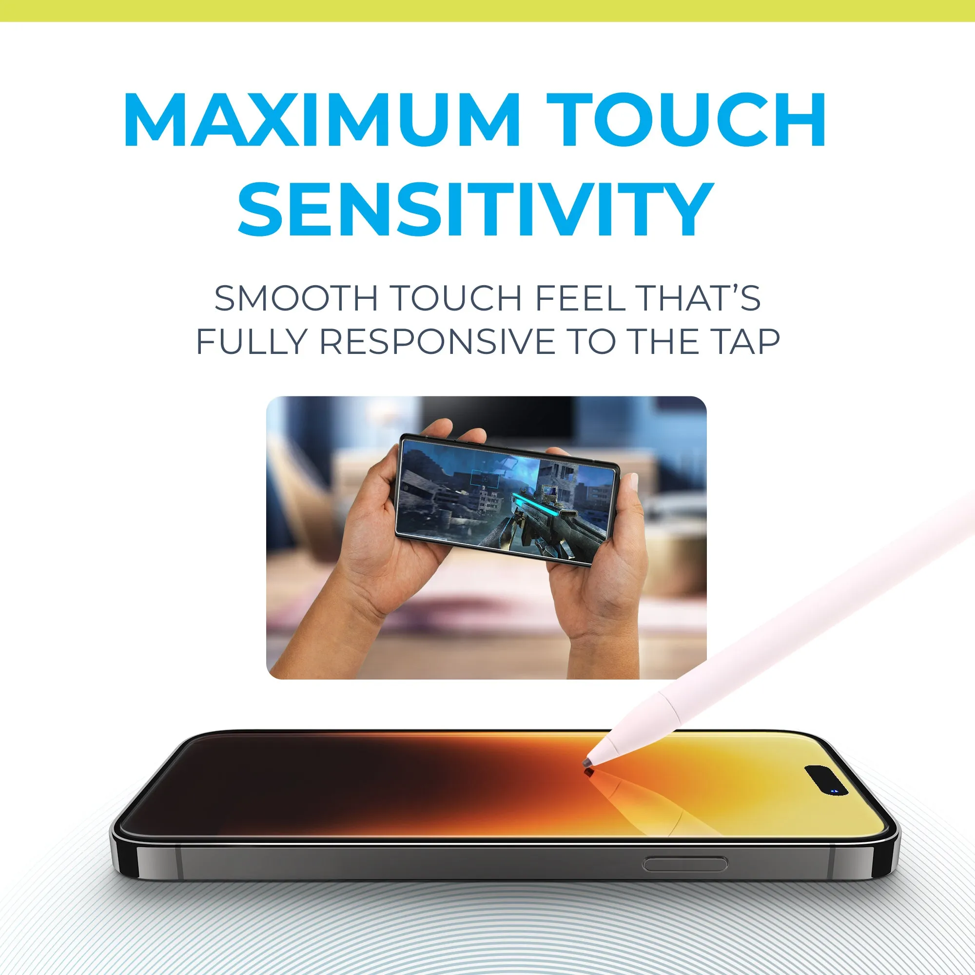 iPhone 16 Privacy Screen Protector Shatterproof Tempered Glass