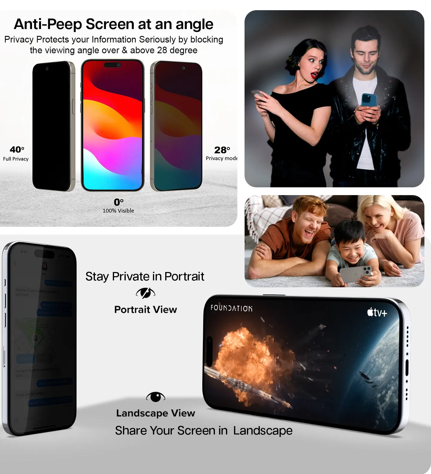 iPhone 16 Pro Easy DO Tempered Glass Screen Protector Guard | GT Series (Privacy) - 1 Pack