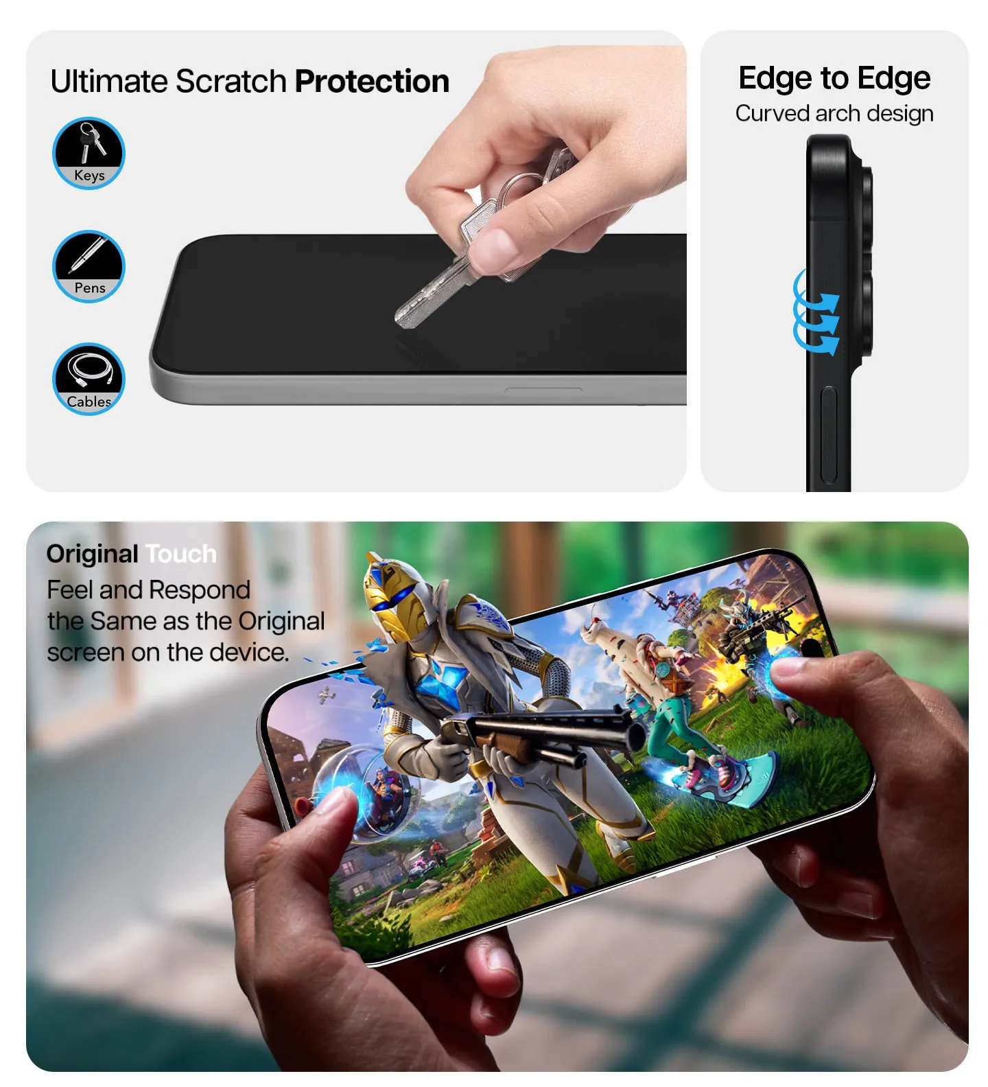 iPhone 16 Pro Max Easy DO Tempered Glass Screen Protector Guard | GT Series (Privacy) - 1 Pack