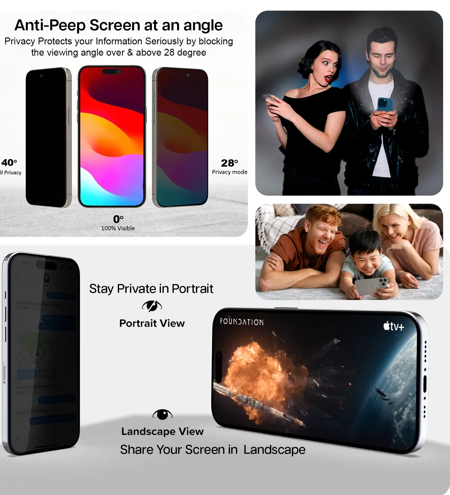 iPhone 16 Pro Max Easy DO Tempered Glass Screen Protector Guard | GT Series (Privacy) - 1 Pack