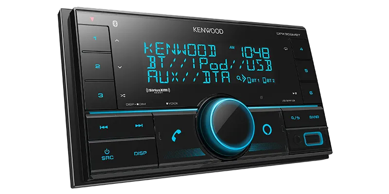 Kenwood DPX305MBT 2-Din Digital Media Receiver with Bluetooth