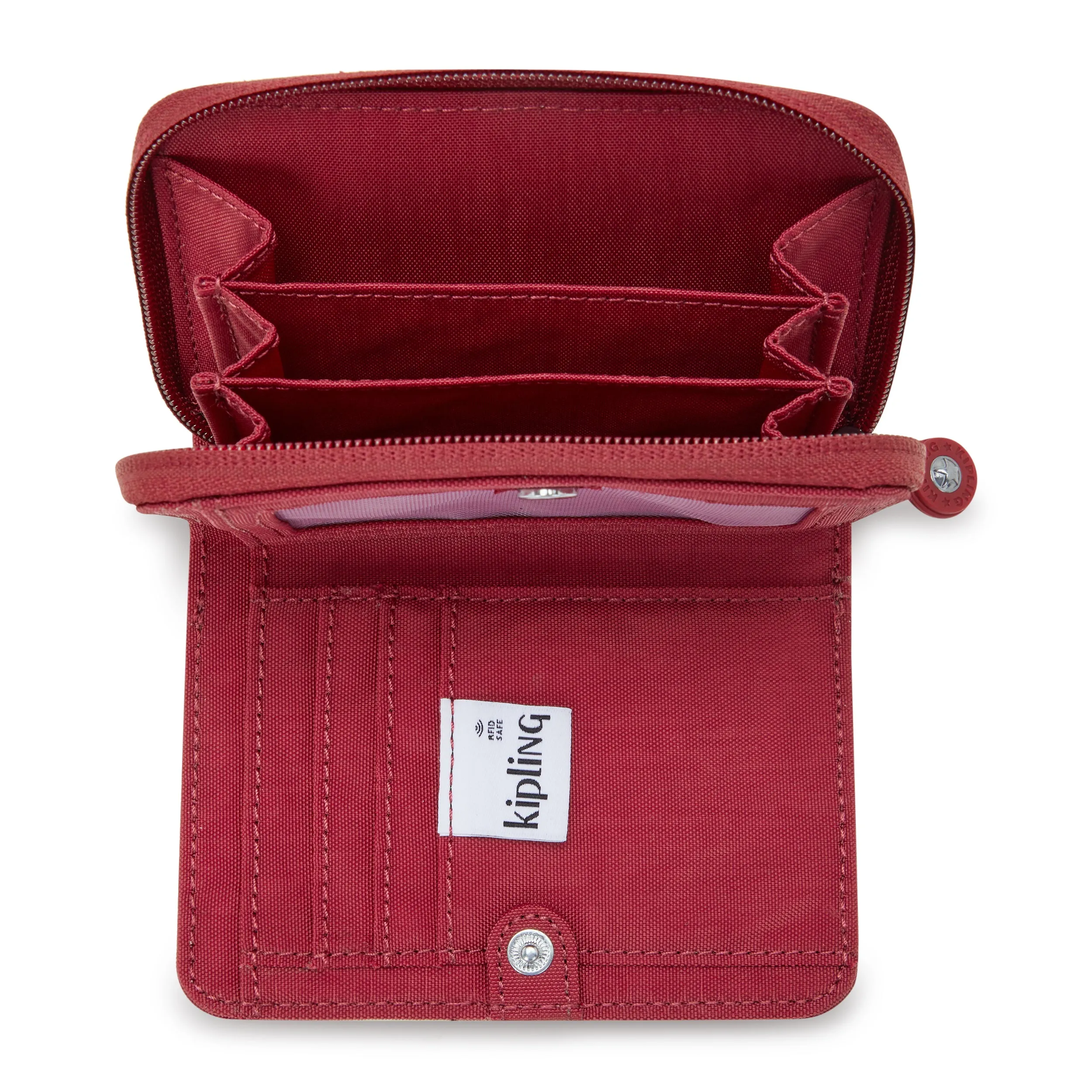 Kipling Money Love Funky Red Medium Wallet I3738-4SS