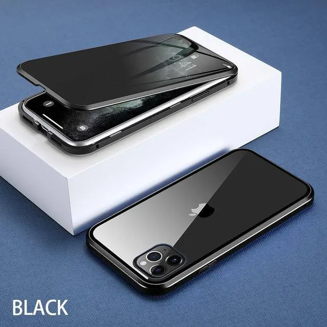 KISSCASE Magnetic Privacy Glass Case for iPhone - Various Model