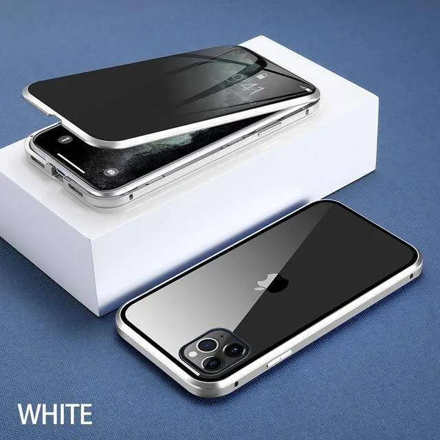 KISSCASE Magnetic Privacy Glass Case for iPhone - Various Model