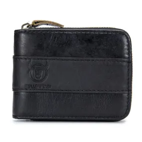 Leather Tri-Fold Anti-Magnetic Vintage 11 Card Slot Men's Wallet