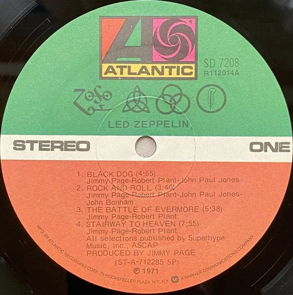 Led Zeppelin - Untitled (LP, Album, Club, RE, Ind) (NM or M-)