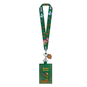 LF Disney Robin Hood Classic Book Lanyard W/ PU Cardholder