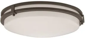 Lithonia Lighting Led Saturn Flush Mount Ceiling Fixture Bronze 13 Inch  Led Integrated Panel Array Included