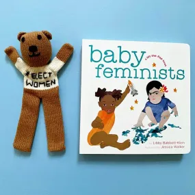Little Feminist Baby Gift Set - baby feminists Book, Organic Bear | Elect Women Bear