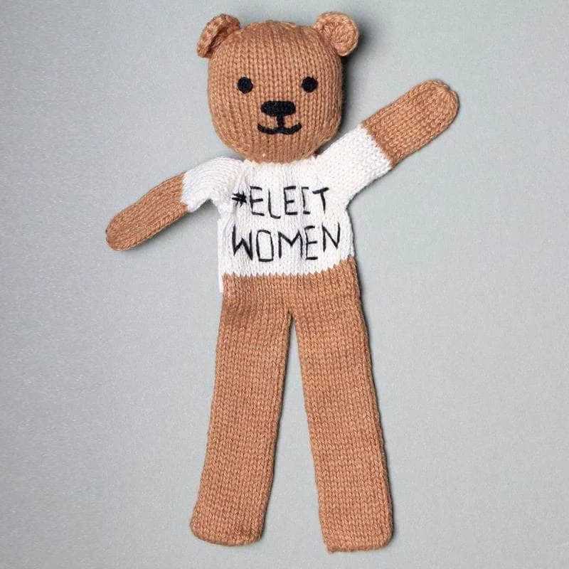 Little Feminist Baby Gift Set - baby feminists Book, Organic Bear | Elect Women Bear