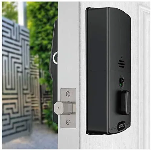 Lockly Secure Pro | Bluetooth Fingerprint WiFi Keyless Entry Smart Door Lock (PGD 728W) Patented Keypad | 3D Fingerprint Reader | iOS and Android Compatible (Dead Bolt, Matte Black)