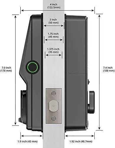 Lockly Secure Pro | Bluetooth Fingerprint WiFi Keyless Entry Smart Door Lock (PGD 728W) Patented Keypad | 3D Fingerprint Reader | iOS and Android Compatible (Dead Bolt, Matte Black)