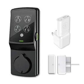 Lockly Secure Pro | Bluetooth Fingerprint WiFi Keyless Entry Smart Door Lock (PGD 728W) Patented Keypad | 3D Fingerprint Reader | iOS and Android Compatible (Dead Bolt, Matte Black)
