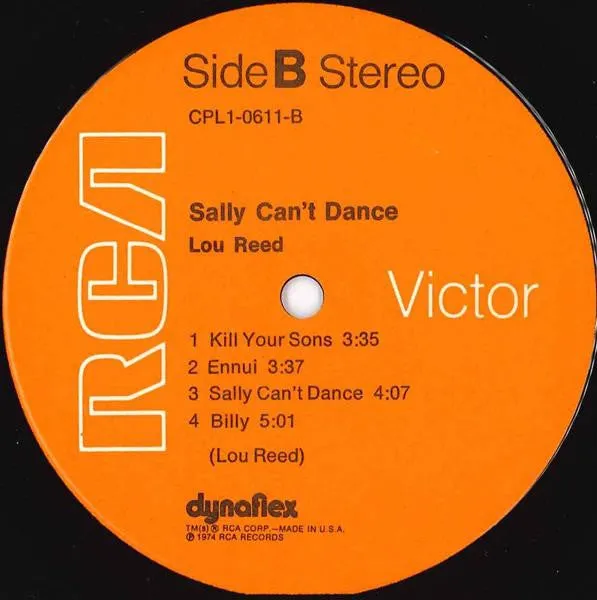 Lou Reed - Sally Can't Dance (LP, Album, Ind) (VG )