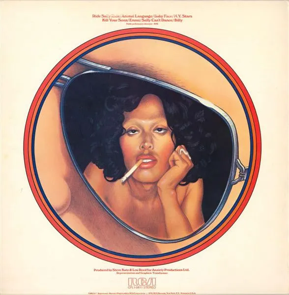 Lou Reed - Sally Can't Dance (LP, Album, Ind) (VG )