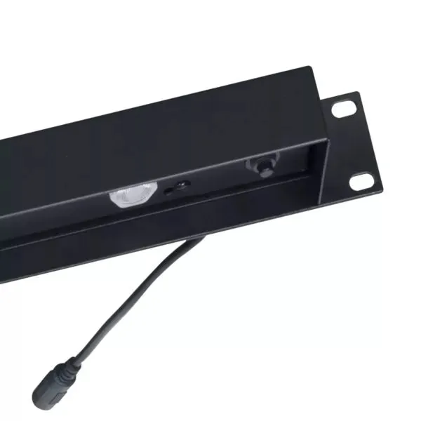 Lowell Mfg Equipment Rack Panel With Light, Front-mount