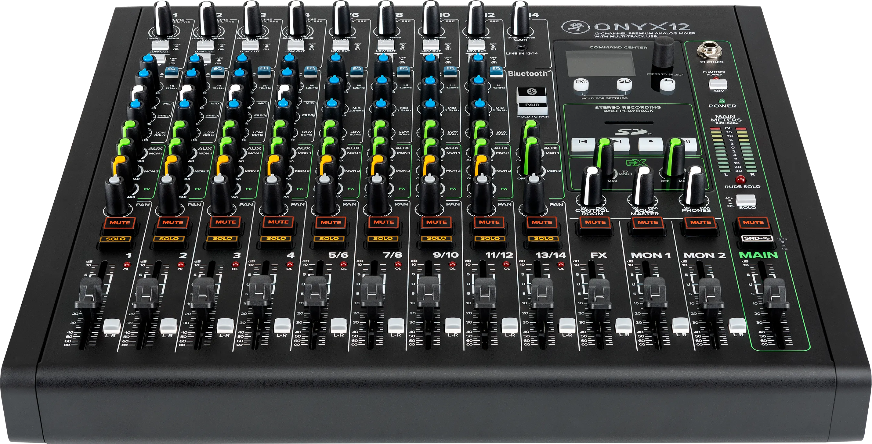Mackie ONYX 12 12-Channel Premium Analog Mixer With Multitrack USB