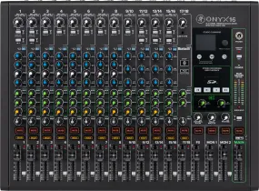 Mackie ONYX16 16-Channel Premium Analog Mixer With Multitrack USB