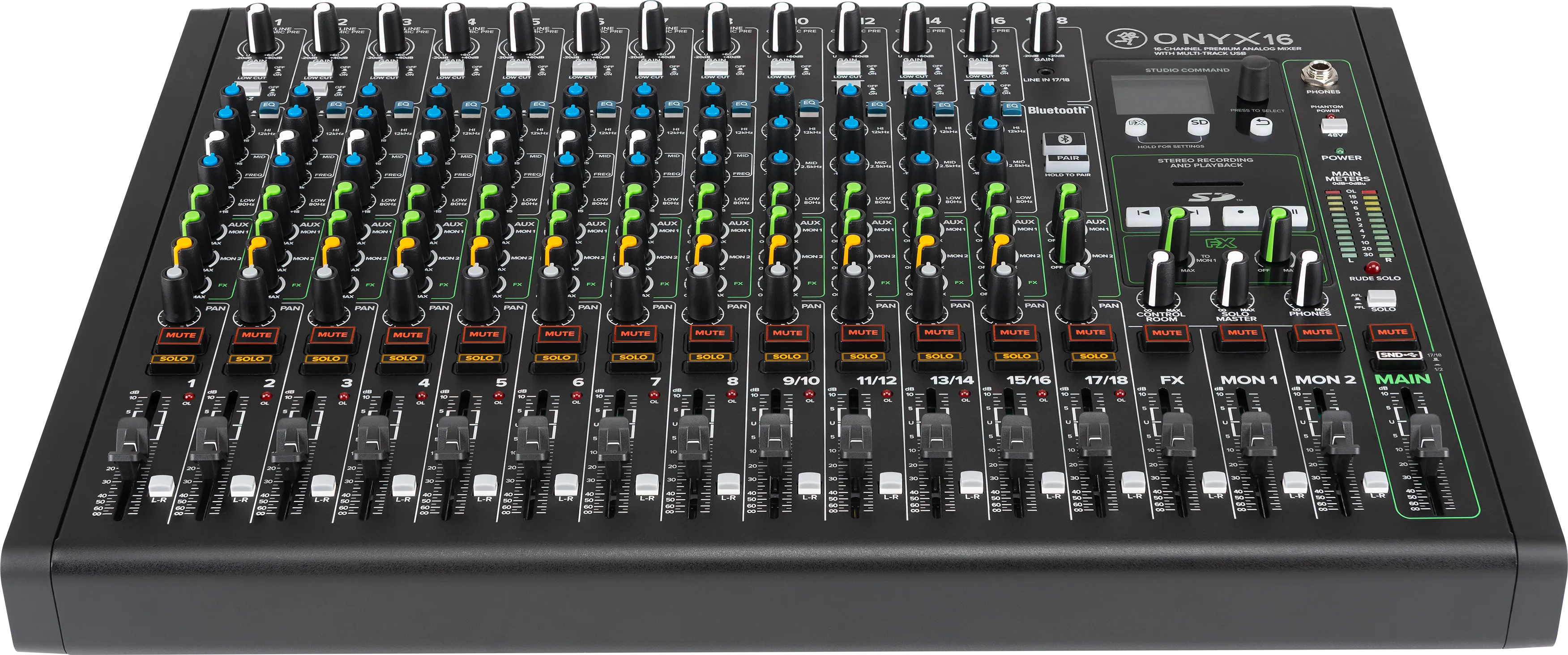 Mackie ONYX16 16-Channel Premium Analog Mixer With Multitrack USB