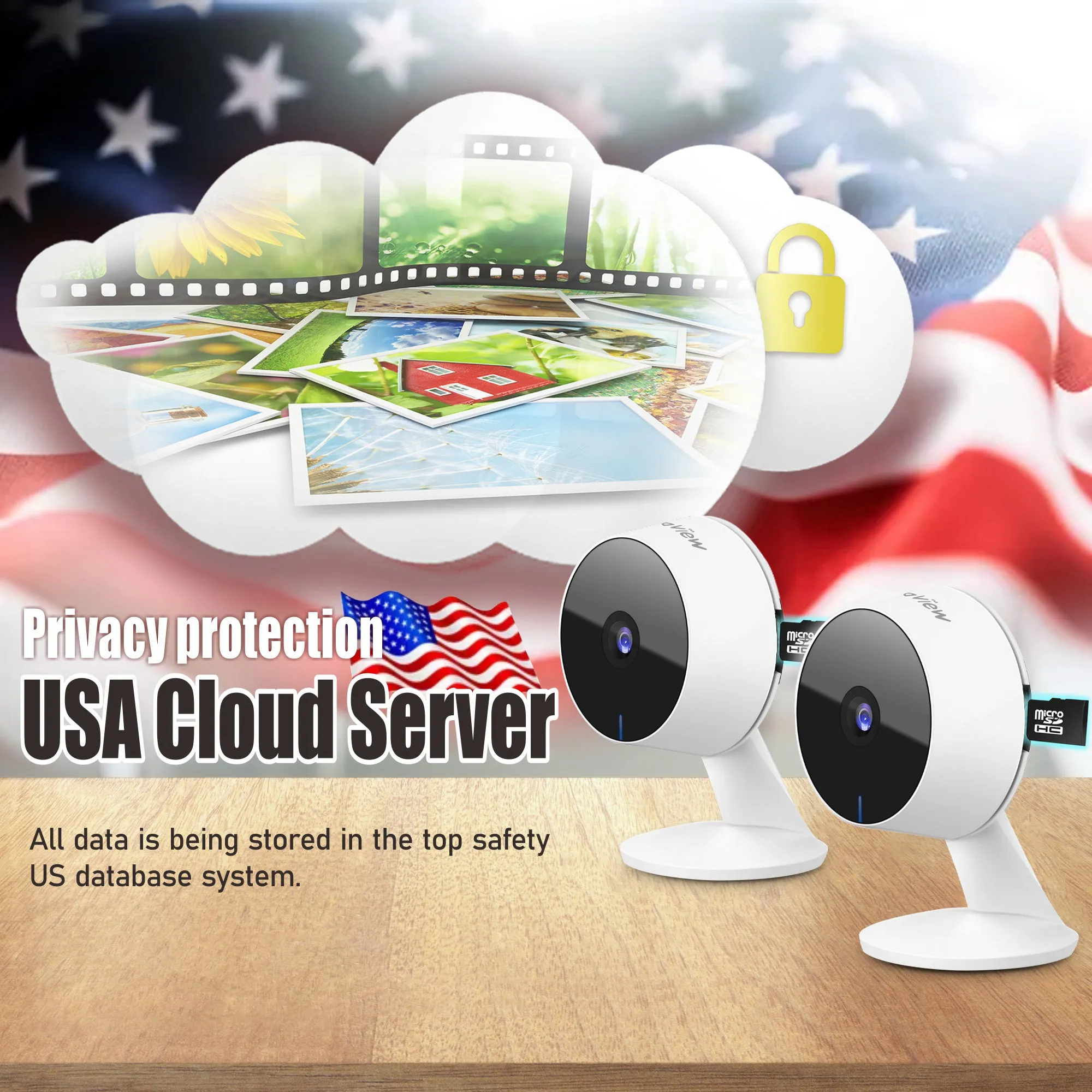 [Manufacture Refurbished] F1 Indoor Wi-Fi Security Camera - 4 Pack