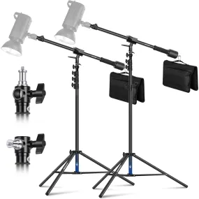 NEEWER 2 Pack Air Cushioned Aluminum Light Stand