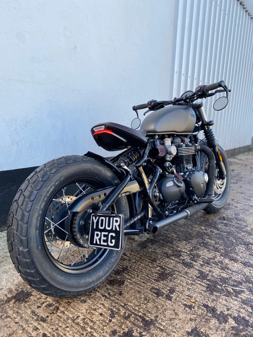 New Rage Cycles - Tail Tidy - VARIOUS OPTIONS - Triumph Bobber   Triumph Bobber Black