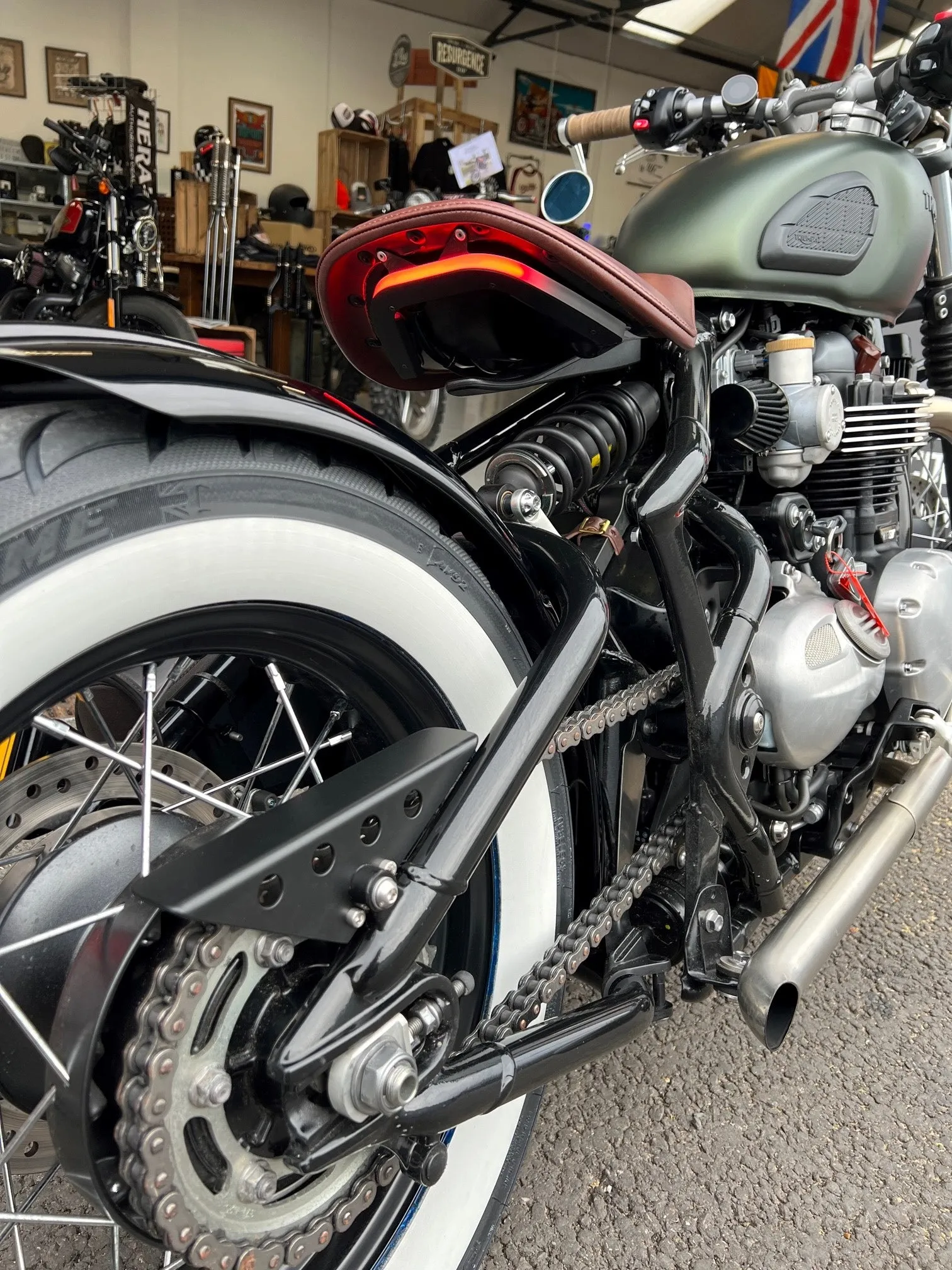 New Rage Cycles - Tail Tidy - VARIOUS OPTIONS - Triumph Bobber   Triumph Bobber Black