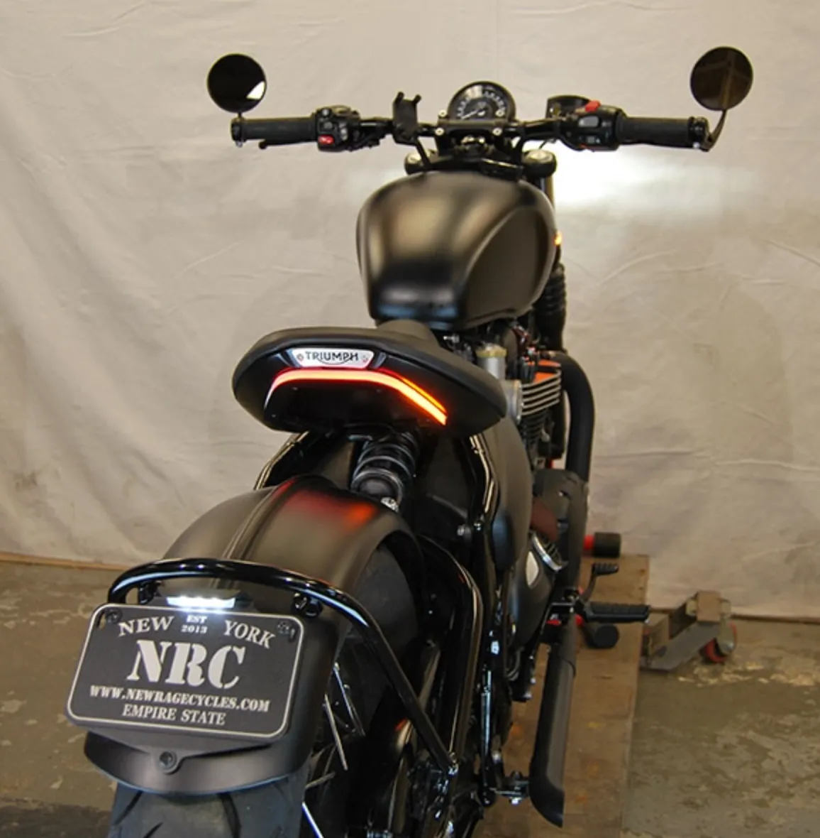 New Rage Cycles - Tail Tidy - VARIOUS OPTIONS - Triumph Bobber   Triumph Bobber Black