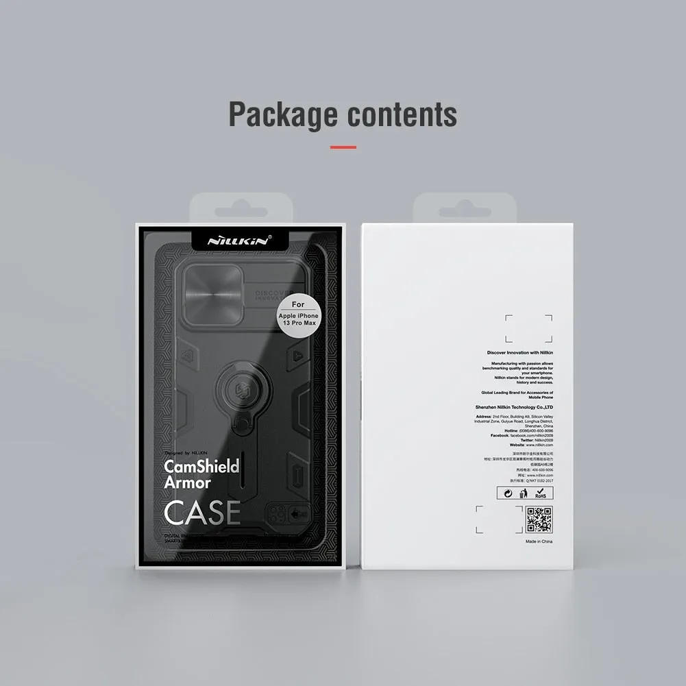 NILLKIN for iPhone 13 Pro Max Case for iPhone 13 Mini Case with Ring stand Case Camera Protection Slide cover|Phone Case & Covers|